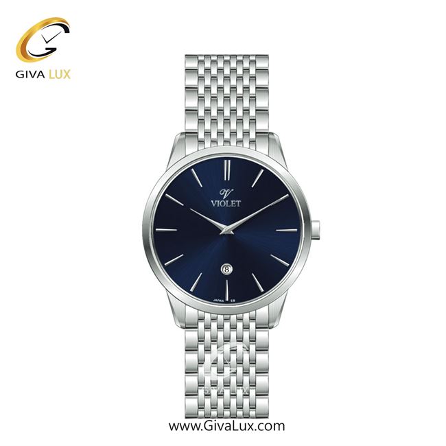 ساعت مچی اورجینال زنانه ویولت VIOLET نقره ای | نقره ای| سرمه ای| کد رفرنس 0639